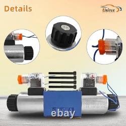 Electric Hydraulic Directional Control Solenoid Valve 12V DC D03 NG6 21 GPM 4