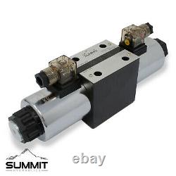 Electronic Hydraulic Double Acting Directional Control Valve, 2 Spool, 25 GPM