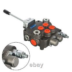 Findmall 2 Spool 21GPM 3625PSI Hydraulic Directional Control Valve SAE Ports Do