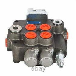 Findmall 2 Spool 21GPM 3625PSI Hydraulic Directional Control Valve SAE Ports Do