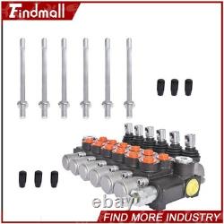 Findmall Hydraulic Control Valve Double Acting 13 GPM 3600 PSI SAE Ports 6 Spool