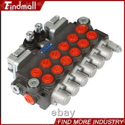 Findmall Hydraulic Directional Control Valve 6 Spool, 11 GPM + Conversion Plug