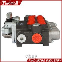 Findmall Hydraulic Directional Control Valve 6 Spool, 11 GPM + Conversion Plug