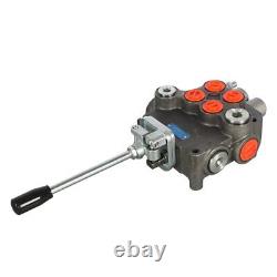 For Tractor Loader withJoystick 21GPM 2 Spool Hydraulic Directional Control Valve