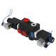 Heavy Duty Hydraulic Directional Valve 4/3 Way Solenoid Operated Sae Ports 13gpm