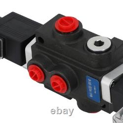 Heavy Duty Hydraulic Directional Valve 4/3 Way Solenoid Operated SAE Ports 13GPM