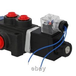 Heavy Duty Hydraulic Directional Valve 4/3 Way Solenoid Operated SAE Ports 13GPM