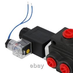 Heavy Duty Hydraulic Directional Valve 4/3 Way Solenoid Operated SAE Ports 13GPM