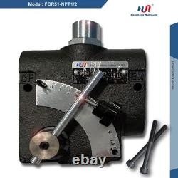 Hydraulic Adjustable Flow Directional Control Valve 1/2 NPT Port, 30 GPM, FC