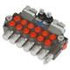 Hydraulic Backhoe Directional Control Valve 11 Gpm 6 Spool With 2 Joysticks