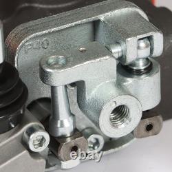 Hydraulic Backhoe Directional Control Valve 11 GPM 6 Spool With 2 Joysticks