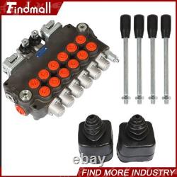 Hydraulic Backhoe Directional Control Valve 21 GPM 6Spool With 2 Joysticks