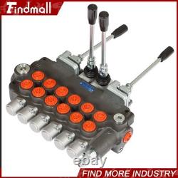 Hydraulic Backhoe Directional Control Valve 21 GPM 6Spool With 2 Joysticks