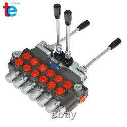 Hydraulic Backhoe Directional Control Valve 6 Spool +Conversion Plug 11 GPM