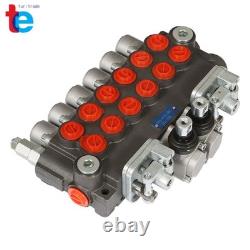 Hydraulic Backhoe Directional Control Valve 6 Spool +Conversion Plug 11 GPM