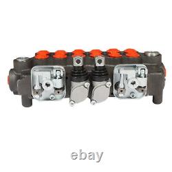 Hydraulic Backhoe Directional Control Valve 6Spool 21GPM with Joysticks+conversion