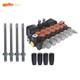 Hydraulic Backhoe Directional Control Valve With 2 Joystick 11gpm 6 Spool