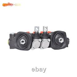 Hydraulic Backhoe Directional Control Valve with 2 Joystick 11GPM 6 Spool