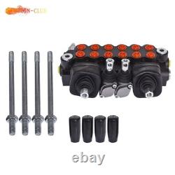 Hydraulic Backhoe Directional Control Valve with 2 Joystick 11GPM 6 Spool