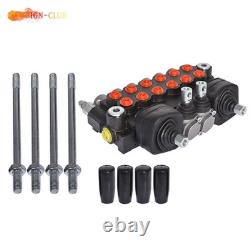 Hydraulic Backhoe Directional Control Valve with 2 Joystick 11GPM 6 Spool