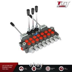 Hydraulic Backhoe Directional Control Valve with 2 Joysticks, 6 Spool, 11 GPM
