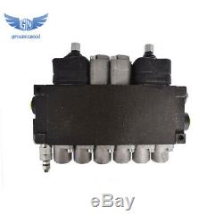 Hydraulic Backhoe Directional Control Valve with 2 Joysticks, 6 Spool, 11 GPM
