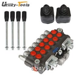 Hydraulic Backhoe Directional Control Valve with 2 Joysticks, 6 Spool, 11 GPM New