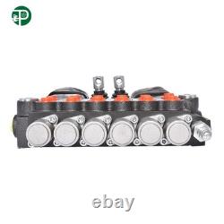 Hydraulic Backhoe Directional Control Valve with 2 Joysticks, 6 Spool, 11 GPM US