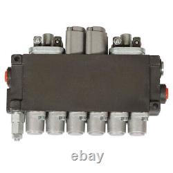 Hydraulic Backhoe Directional Control Valve with 4 Joysticks 6 Spool 11 GPM