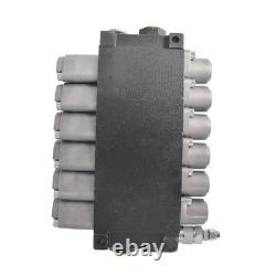 Hydraulic Control Valve Double Acting 6 Spool 13 GPM 3600 PSI SAE Ports New