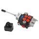 Hydraulic Control Valve With Joystick, 2 Spool 11gpm Hydraulic Directional Va