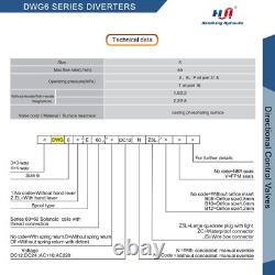 Hydraulic Directional Control Solenoid Valve 4WE6 D03 NG6 DC 24V Size-6 E-Spool