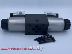 Hydraulic Directional Control Solenoid Valve D03 (NG6) 21 GPM AC or DC 3Position