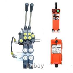 Hydraulic Directional Control Valve 1 Spool Wireless Remote 13GPM 24V 2900PSI