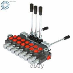 Hydraulic Directional Control Valve 11GPM 7 Spool WithJOYSTICK 40L BSPP Port