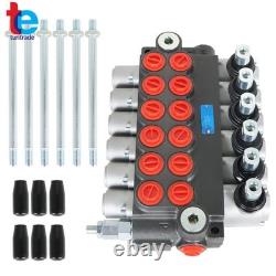 Hydraulic Directional Control Valve 11GPM Adjustable Relief Valve 6 Spool