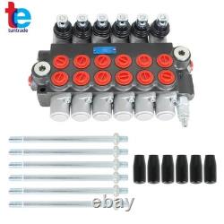 Hydraulic Directional Control Valve 11GPM Adjustable Relief Valve 6 Spool