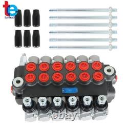 Hydraulic Directional Control Valve 11GPM Adjustable Relief Valve 6 Spool