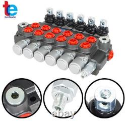 Hydraulic Directional Control Valve 11GPM Adjustable Relief Valve 6 Spool
