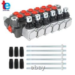 Hydraulic Directional Control Valve 11GPM Adjustable Relief Valve 6 Spool