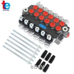 Hydraulic Directional Control Valve 11GPM Adjustable Relief Valve 6 Spool
