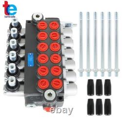 Hydraulic Directional Control Valve 11GPM Adjustable Relief Valve 6 Spool
