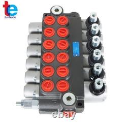 Hydraulic Directional Control Valve 11GPM Adjustable Relief Valve 6 Spool