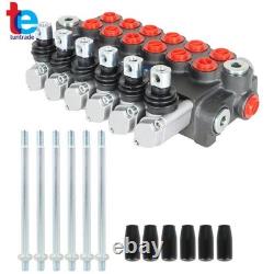 Hydraulic Directional Control Valve 11GPM Adjustable Relief Valve 6 Spool