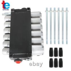 Hydraulic Directional Control Valve 11GPM Adjustable Relief Valve 6 Spool