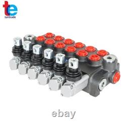 Hydraulic Directional Control Valve 11GPM Adjustable Relief Valve 6 Spool