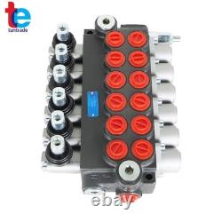 Hydraulic Directional Control Valve 11GPM Adjustable Relief Valve 6 Spool