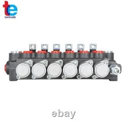 Hydraulic Directional Control Valve 11GPM Adjustable Relief Valve 6 Spool