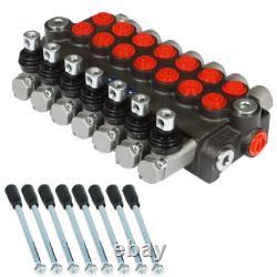 Hydraulic Directional Control Valve 13 GPM 7 Spool 3600 PSI SAE Interface