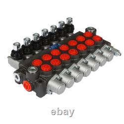 Hydraulic Directional Control Valve 13 GPM 7 Spool 3600 PSI SAE Interface